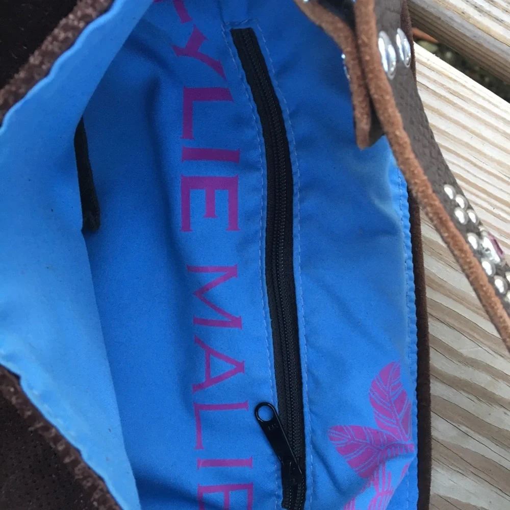 Tylie Malibu Brown Suede Satchel - Picture 6 of 8